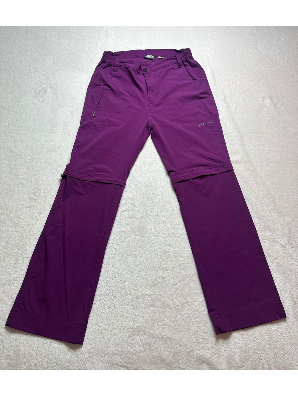 Arctix Women's Convertible Zip-Off Trail Pants / Shorts – Plum (Size Medium)